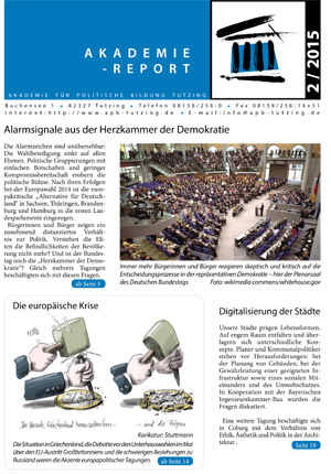 Cover vom zweiten Akademie-Report 2015