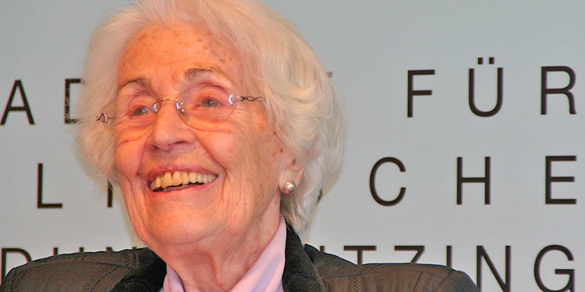 Ehemalige Politikerin Hildegard Hamm-Brücher