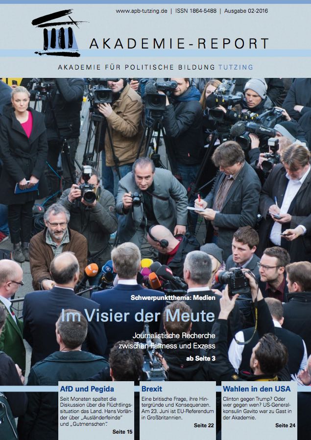 Akademie-Report Akademie für Politische Bildung Zeitschrift Journal