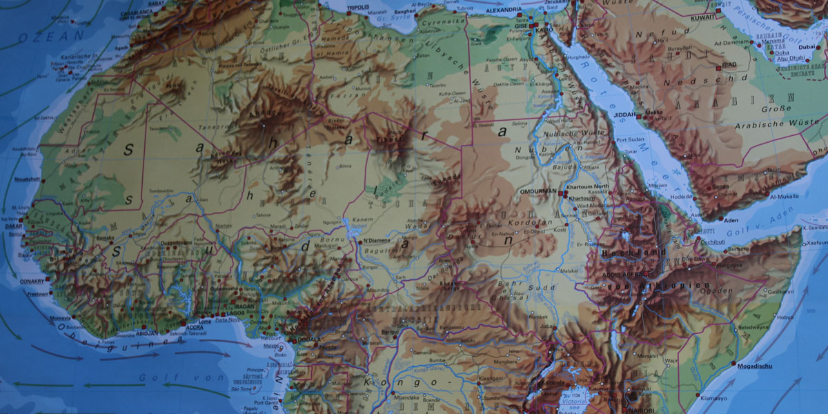 Karte von Afrika 