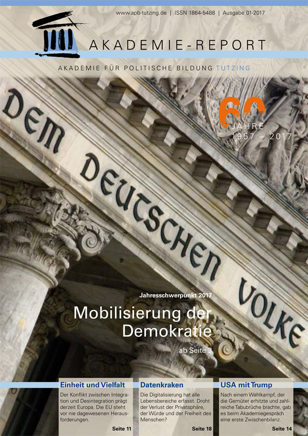 Cover des ersten Akademie-Reports 2017