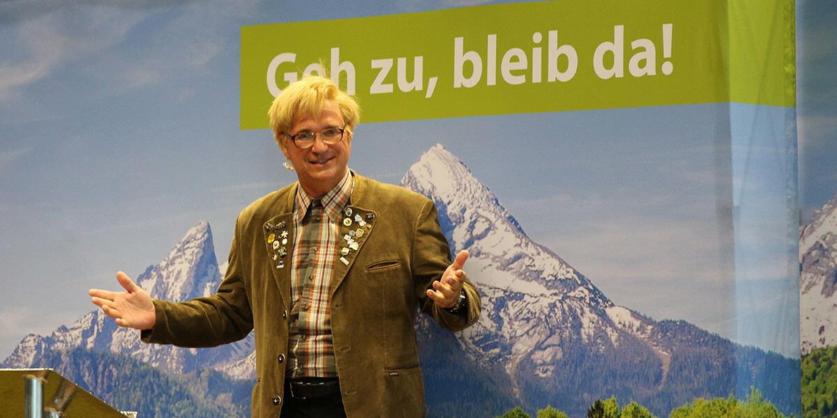 Wolfgang Krebs auf der Bühne