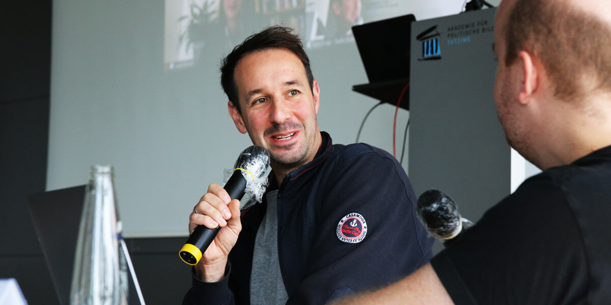 Timo Fratz und Daniel Fiene auf den Tutzinger Radiotagen im Gespräch