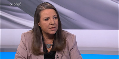 Porträt von Saskia Hieber im Studio von alpha-demokratie